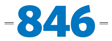 Image of the number 846