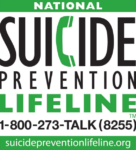 National Suicide Prevention Lifeline is 1-800-273-8255 (T.A.L.K)